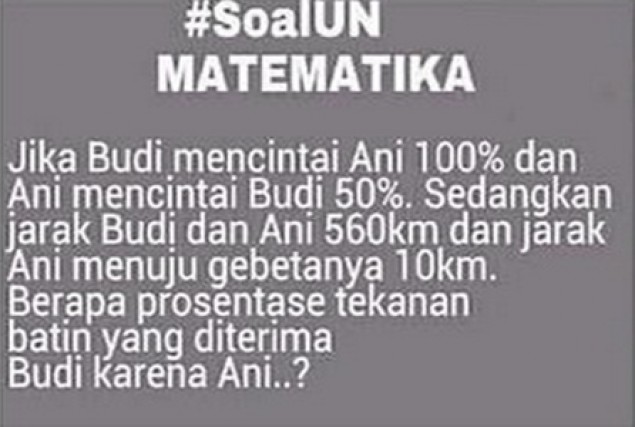 Yang Bikin Soal Minta Ditampol